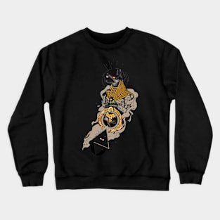 Awesome egyption design, anubis with all seeing eye Crewneck Sweatshirt